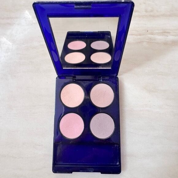 Vintage Estée Lauder Compact Disc Eyeshadow Quad Ivory Brown Pink Violet-Collect - Picture 1 of 5